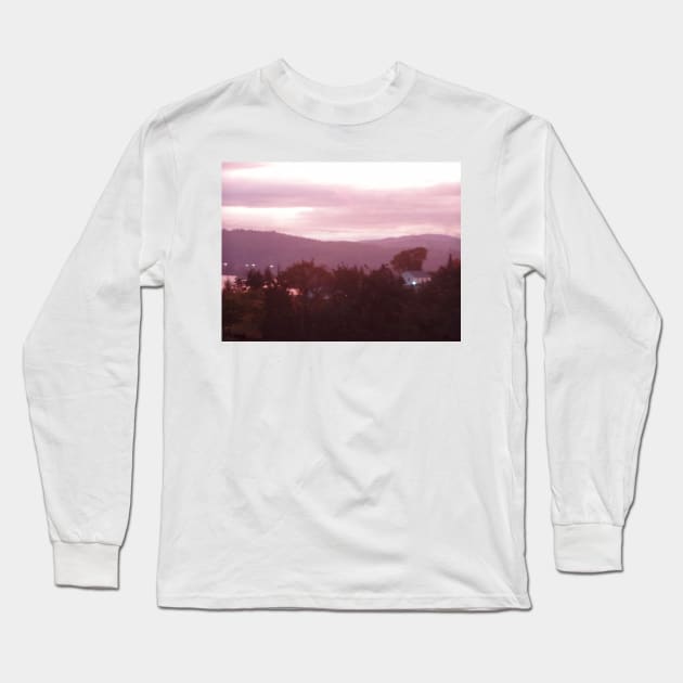 Sunrise Over the Columbia River #9 Long Sleeve T-Shirt by DlmtleArt
